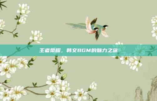 王者荣耀,韩文BGM的魅力之旅