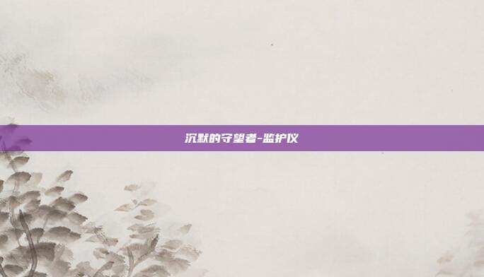 沉默的守望者-监护仪
