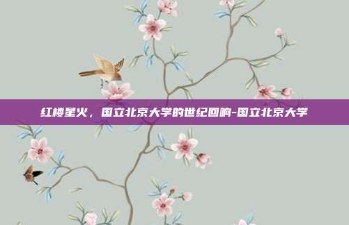 红楼星火,国立北京大学的世纪回响-国立北京大学
