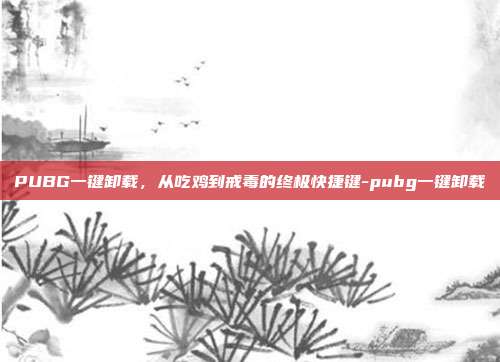 PUBG一键卸载,从吃鸡到戒毒的终极快捷键-pubg一键卸载
