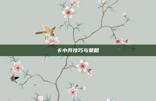 卡小兵技巧与策略
