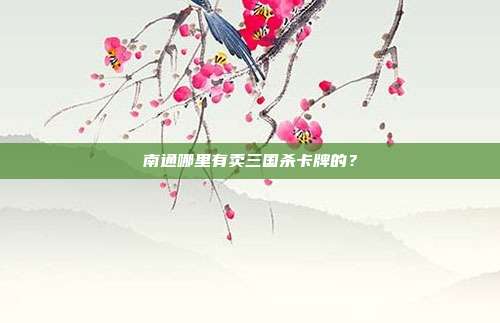 南通哪里有卖三国杀卡牌的？