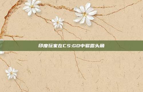 印度玩家在CS:GO中崭露头角