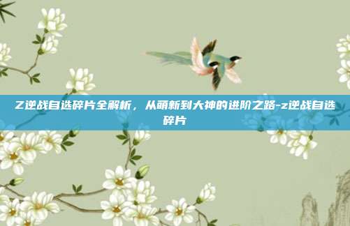 Z逆战自选碎片全解析,从萌新到大神的进阶之路-z逆战自选碎片