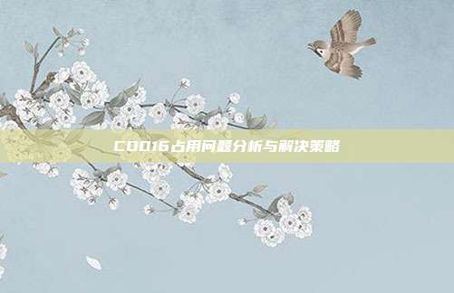 COD16占用问题分析与解决策略