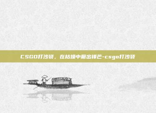 CSGO打沙袋，在枯燥中磨出锋芒-csgo打沙袋