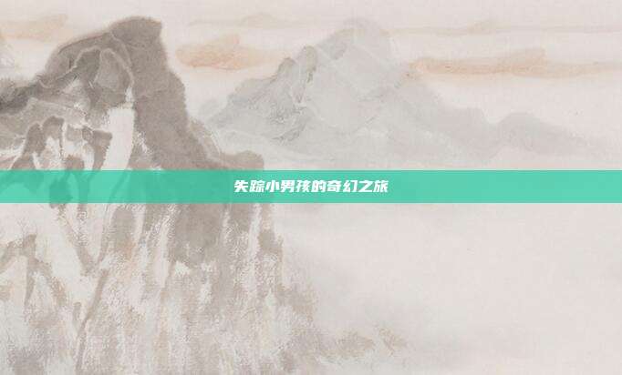 失踪小男孩的奇幻之旅