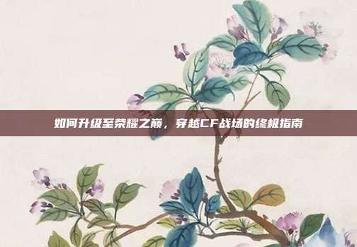 如何升级至荣耀之巅,穿越CF战场的终极指南