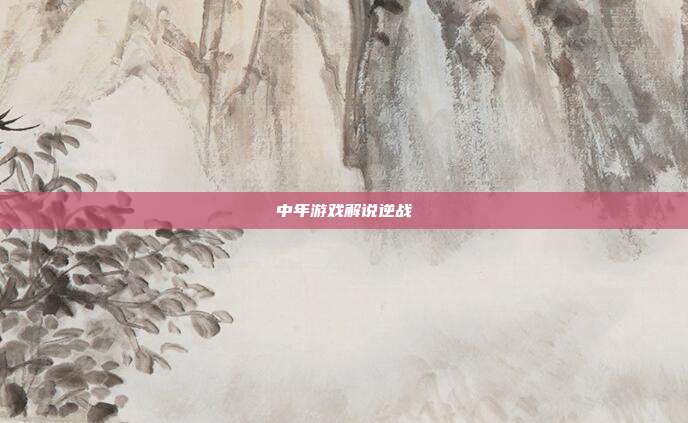 中年游戏解说逆战
