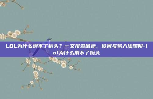 LOL为什么滑不了镜头?一文排查鼠标、设置与输入法陷阱-lol为什么滑不了镜头