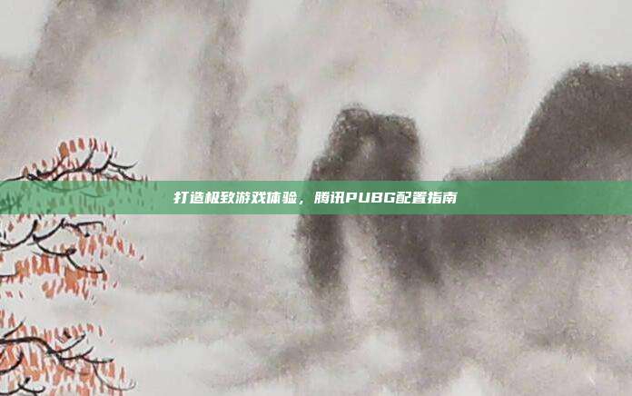 打造极致游戏体验,腾讯PUBG配置指南