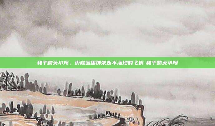 和平精英小翔,雨林图里那架永不落地的飞机-和平精英小翔