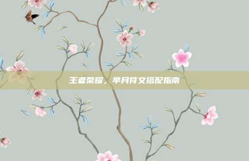 王者荣耀，芈月符文搭配指南
