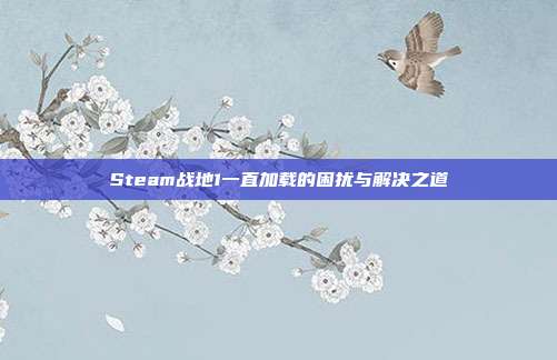 Steam战地1一直加载的困扰与解决之道