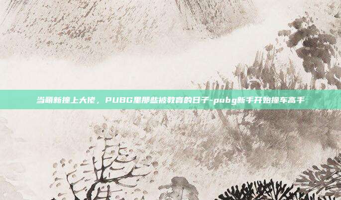 当萌新撞上大佬，PUBG里那些被教育的日子-pubg新手开始撞车高手