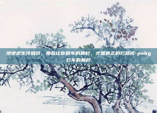绝地求生冷知识，那些让你翻车的栅栏，才是真正的拦路虎-pubg拦车的栅栏