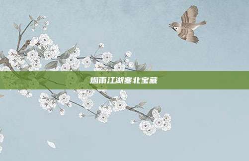 烟雨江湖塞北宝藏