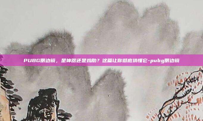 PUBG侧边镜，是神器还是鸡肋？这篇让你彻底搞懂它-pubg侧边镜