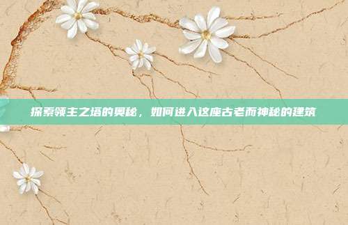 探索领主之塔的奥秘,如何进入这座古老而神秘的建筑