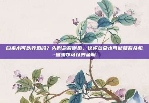 自来水可以养鱼吗?先别急着倒鱼,这杯救命水可能藏着杀机-自来水可以养鱼吗