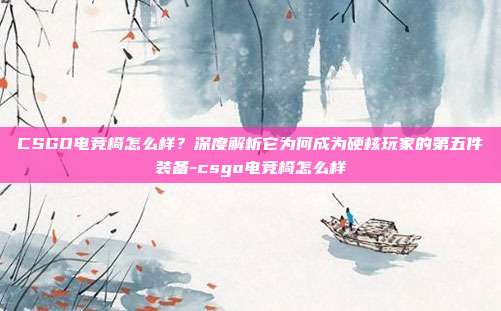 CSGO电竞椅怎么样?深度解析它为何成为硬核玩家的第五件装备-csgo电竞椅怎么样