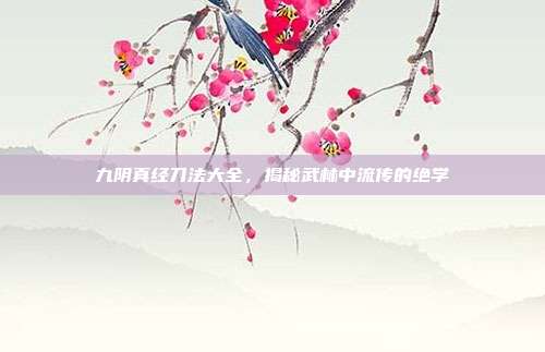 九阴真经刀法大全，揭秘武林中流传的绝学