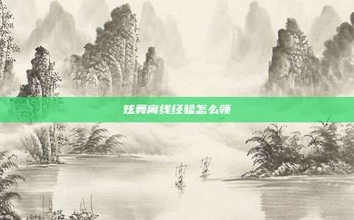 炫舞离线经验怎么领