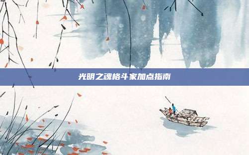 光明之魂格斗家加点指南