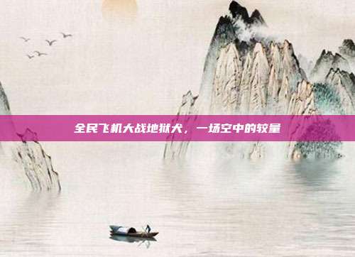 全民飞机大战地狱犬，一场空中的较量