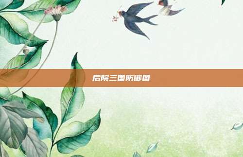 后院三国防御图