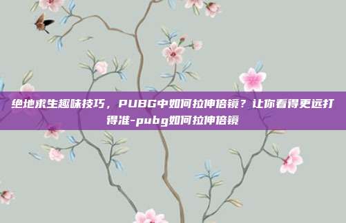 绝地求生趣味技巧,PUBG中如何拉伸倍镜?让你看得更远打得准-pubg如何拉伸倍镜