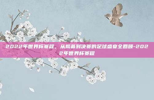 2022年世界杯赛程,从揭幕到决赛的足球盛宴全回顾-2022年世界杯赛程