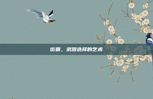 街霸，武器选择的艺术