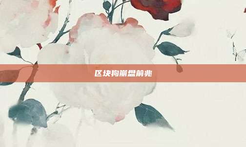 区块狗崩盘前兆