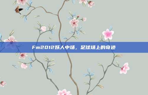 Fm2012妖人中场，足球场上的奇迹