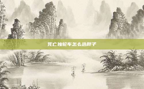 死亡独轮车怎么选胖子