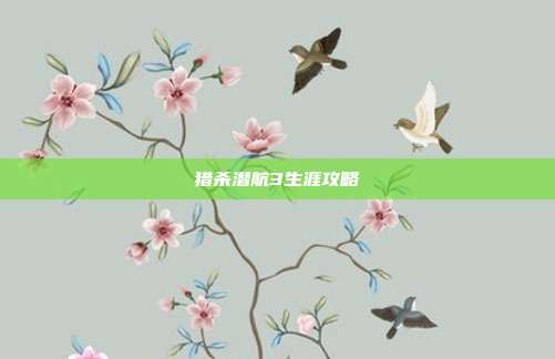 猎杀潜航3生涯攻略
