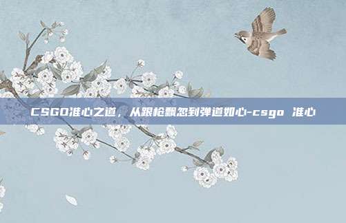 CSGO准心之道,从跟枪飘忽到弹道如心-csgo 准心
