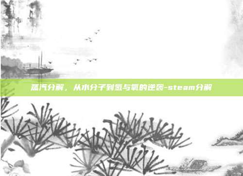蒸汽分解,从水分子到氢与氧的逆袭-steam分解