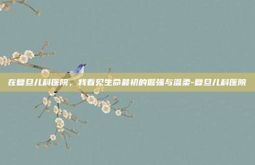 在复旦儿科医院，我看见生命最初的倔强与温柔-复旦儿科医院