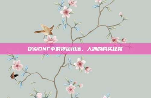 探索DNF中的神秘角落，人偶的购买秘籍