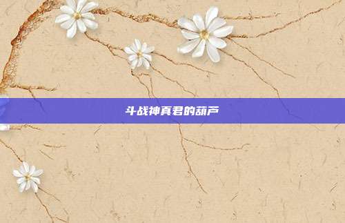 斗战神真君的葫芦