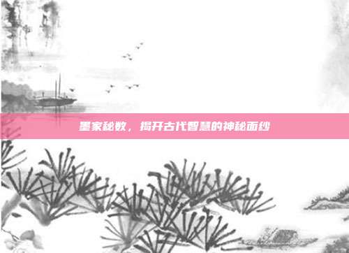 墨家秘数，揭开古代智慧的神秘面纱