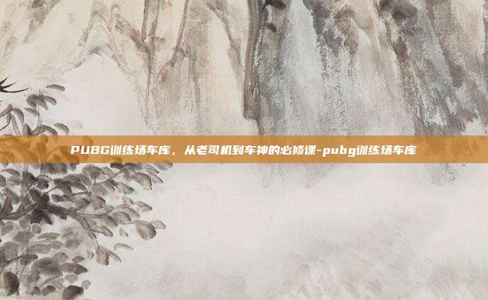 PUBG训练场车库,从老司机到车神的必修课-pubg训练场车库
