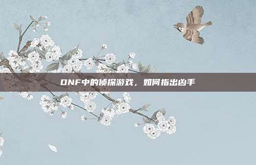 DNF中的侦探游戏，如何指出凶手