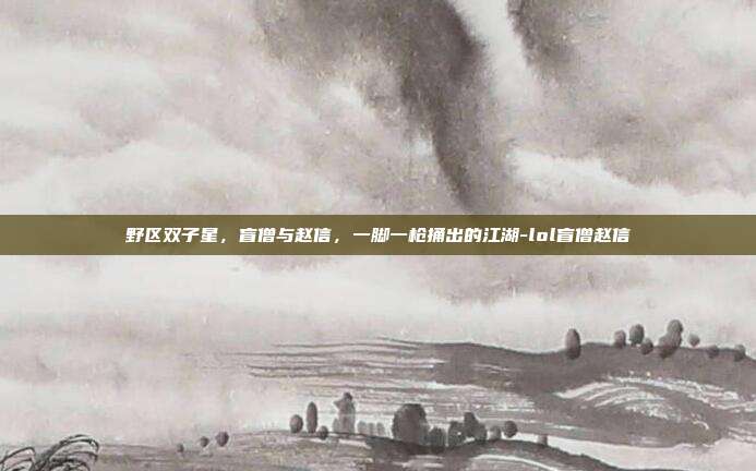 野区双子星，盲僧与赵信，一脚一枪捅出的江湖-lol盲僧赵信
