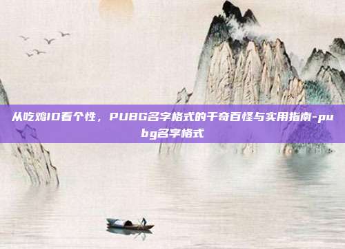 从吃鸡ID看个性,PUBG名字格式的千奇百怪与实用指南-pubg名字格式