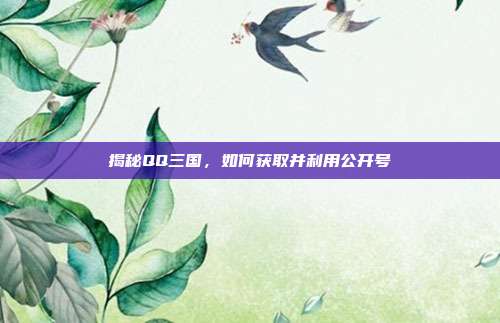 揭秘QQ三国，如何获取并利用公开号