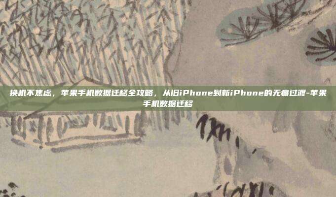 换机不焦虑，苹果手机数据迁移全攻略，从旧iPhone到新iPhone的无痛过渡-苹果手机数据迁移