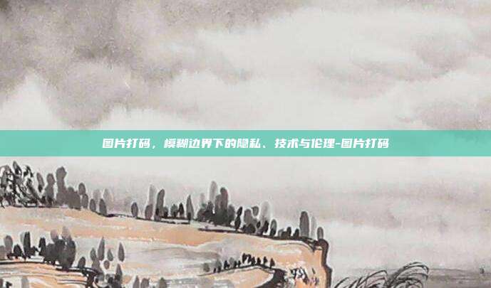 图片打码，模糊边界下的隐私、技术与伦理-图片打码